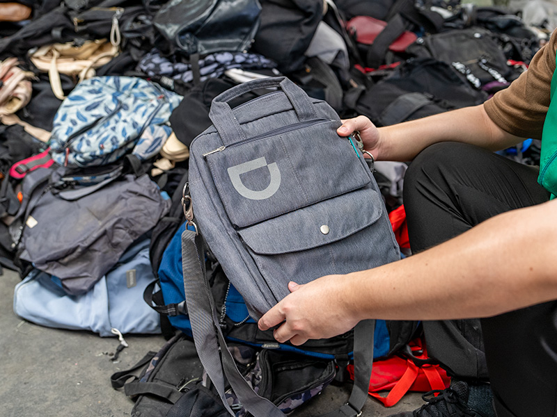 All used bags that arrive to our warehouse go though a series of inspections.