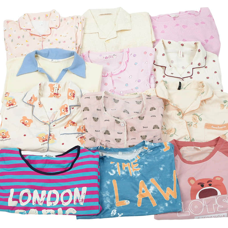 Wholesale Second Hand Cotton Pajamas (4)