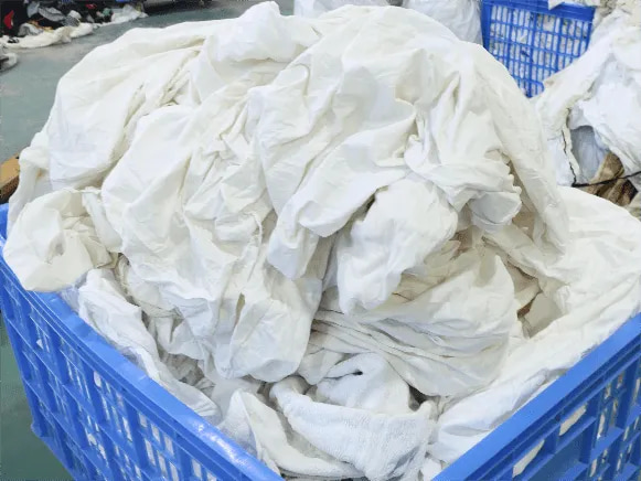 100% white cotton rags