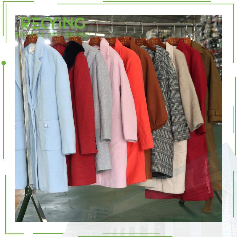 Second Hand Women Long Wool Coat Bale Wholesale