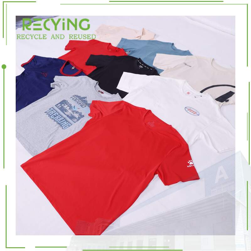 Bulk Mixed Second Hand China Brand Men's Summer Short Sleeve T-shirt